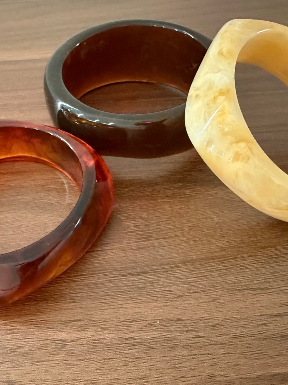 Set of 3 resin bangles